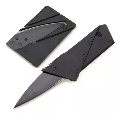 Cartão Canivete Multifuncional - Preto