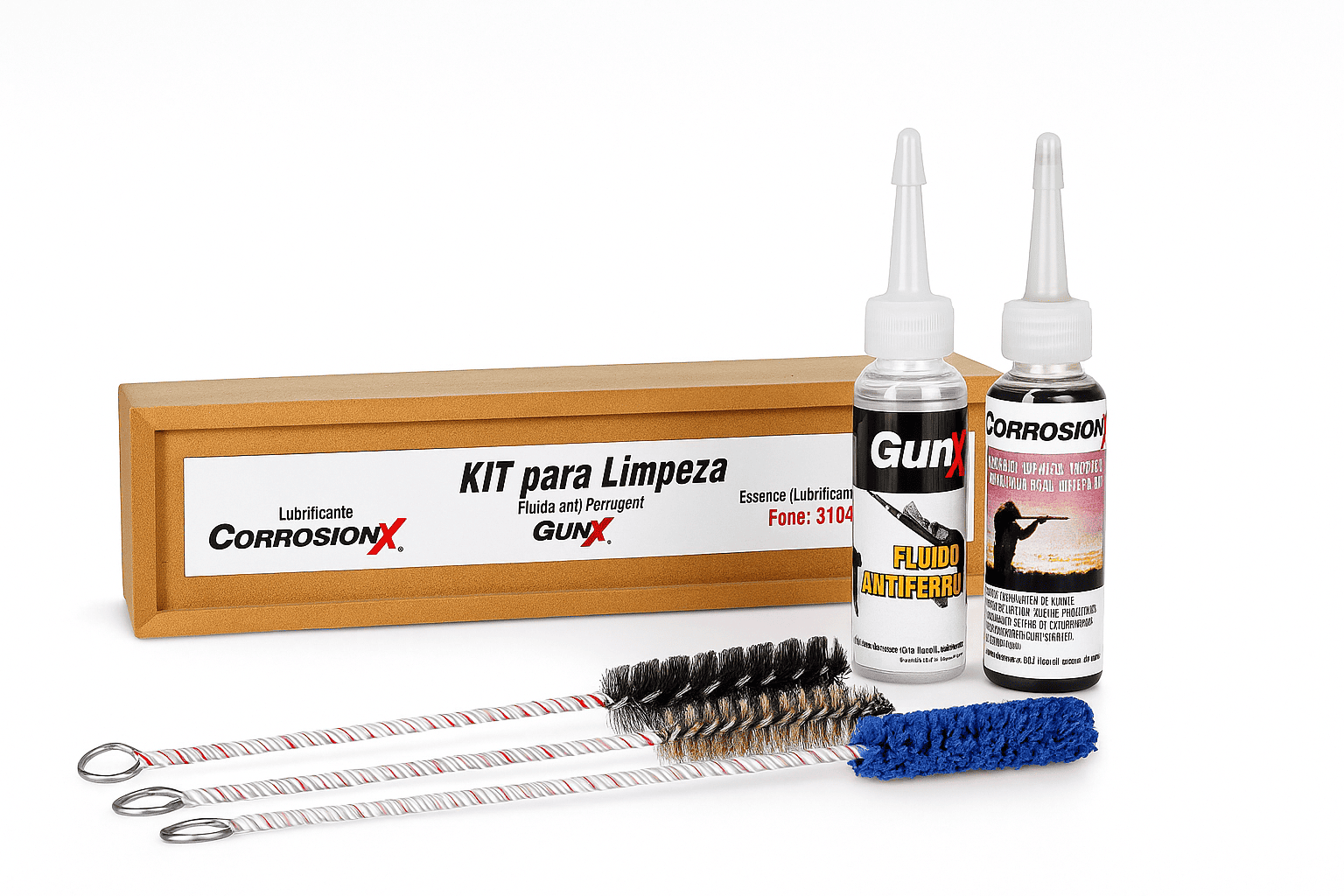 Kit de Limpeza para Arma Curtas - Marca CorrosionX