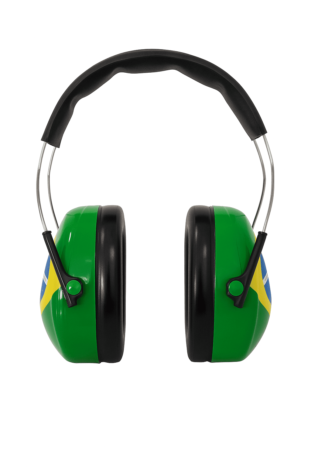 Abafador de Ruído - Marca Peltor 3M - Personalizado Brazilian Flag - Concha Alta