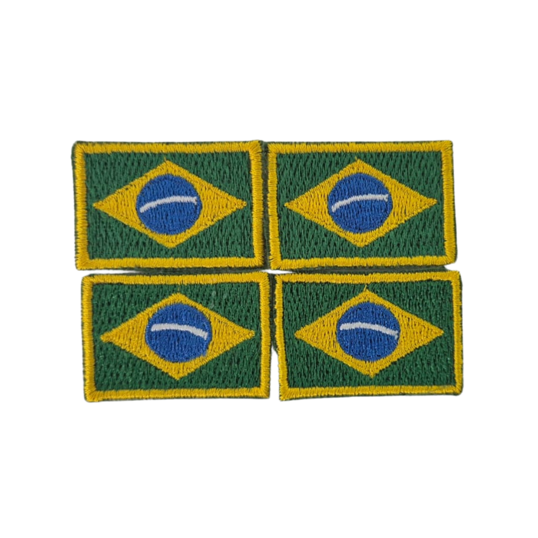 Patch Bordado Mini Bandeira do Brasil - By Mundo Tiro