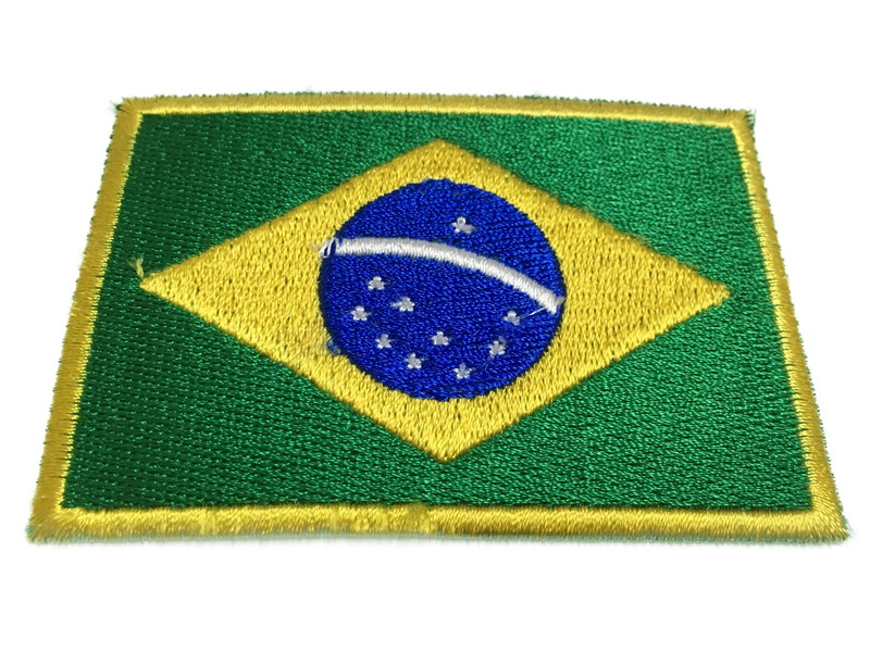 Patch Bordado Bandeira do Brasil