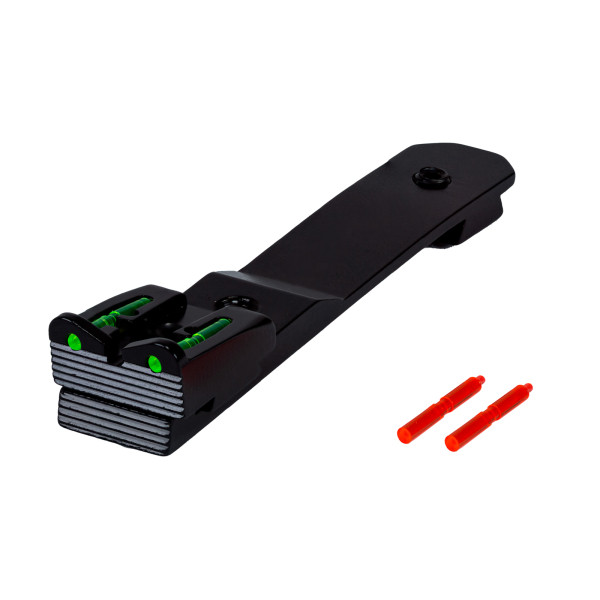 Alça de Mira c/ Fibra Ótica Cambiável Universal - Tipo Rabo de Andorinha para Rifle - Marca Hi Viz