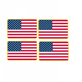 Patch Bordado Mini Bandeira do USA - By Mundo Tiro