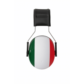 Abafador de Ruído - Marca Peltor 3M - Personalizado Italian Flag - Concha Baixa