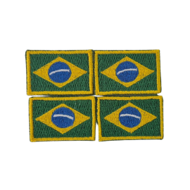 Patch Bordado Mini Bandeira do Brasil - By Mundo Tiro